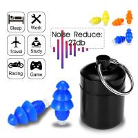 27db Soft Silicone Noise Cancelling Earplugs Swimming Diving Anti-Noise Ear Plug with Box for Sleeping Hearing Protection