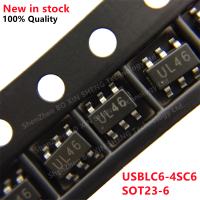 50 ชิ้น SMD USBLC6-4SC6 SOT23-6 USBLC6-2SC6 ESDA6V1SC6 DVIULC6-4SC6 ESDA5V3SC6 ESDA14V2SC6 เครื่องหมาย: UL46 UL26 ES61 DL46 ES53 ES15