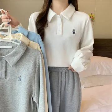 girls long sleeve polo