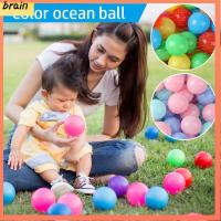 BRAIN 100Pcs สีสันสดใส พลาสติกครับ ของเล่นตลก บ้านกลางแจ้ง สระว่ายน้ำกลางแจ้ง ลูกบอลคลื่นมหาสมุทร ลูกโป่งอากาศ ลูกบอลกีฬา