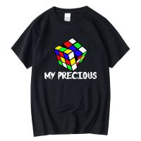 XINYI Mens t-shirt 100%cotton Funny Rubiks Cube Print summer loose o-neck t shirt for men short sleeve male top tee streetwear