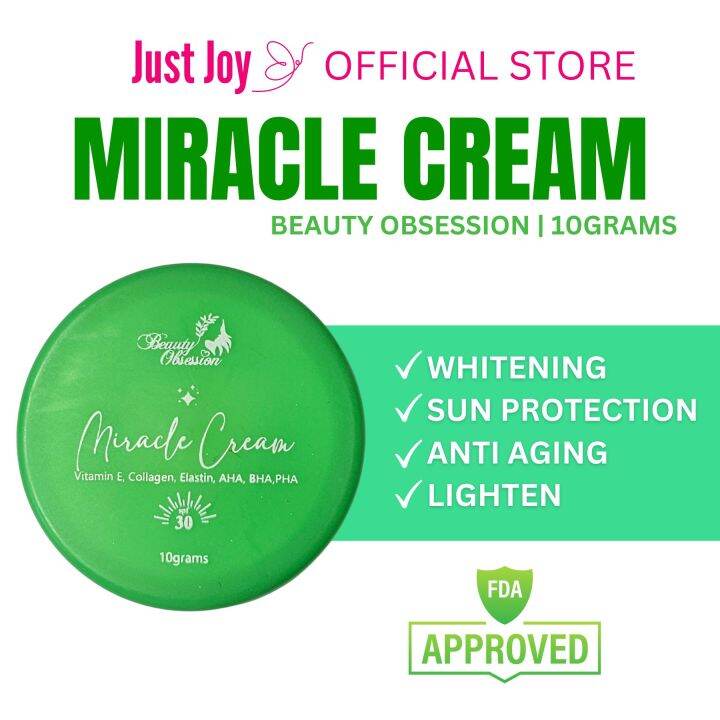 JUST JOY BEAUTY OBSESSION MIRACLE CREAM 10G FOR FACE AND BODY, WITH