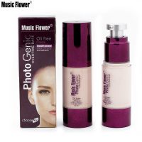 เครื่องสำอาง รองพื้น Music Flower Photogenic Overtime Foundation Oil Free รองพื้นเทพ ครีมรองพื้น รองพื้นกันน้ำ เนื้อแน่น สีสวย ติดทน