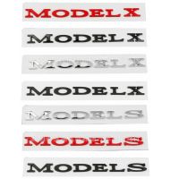 สำหรับเทสลารุ่น S X สัญลักษณ์ด้านหลังลำต้นโลโก้ ModelX โมเดลสติกเกอร์รถยนต์ตัวอักษรตกแต่งดัดแปลง