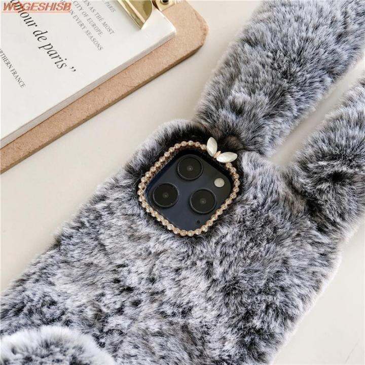 soft-plush-case-for-xiaomi-redmi-11-prime-10-10a-10c-9-9a-9at-9i-9c-nfc-9t-8-8a-7-7a-warm-winter-furry-rabbit-bunny-fur-cover