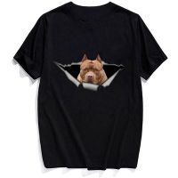 Pet Dog Pitbull Dog Cotton T-shirt Fashion s Summer Cool Short Sleeve Harajuku Funny T-shirt Men Casual Tee Tops XS-4XL-5XL-6XL