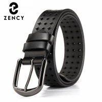 Zency Soft Cowhide Leather Waist Belt Vintage Pin Buckle Strap Jeans For Female  Autumn Classic Fashion Design Waistband