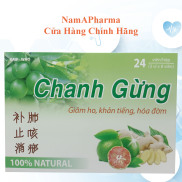 Kẹo ngậm CHANH GỪNG giảm ho, khan tiếng, ho có đờm hộp 24 viên