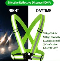 New Highlight Reflective Straps Night Running Riding Clothing Vest Adjustable Safety Vest Elastic Band For Adults and Children