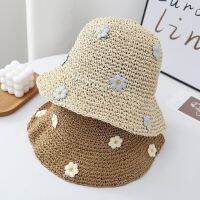 HOT★ผู้หญิงฤดูร้อน Designer Floral Topi Bucket แฟชั่นป้องกันดวงอาทิตย์ Fisherman หมวกชายหาดปานามาหญิงหมวกแบบพับได้