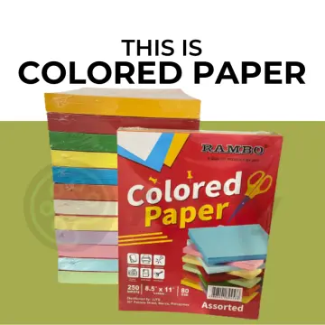 Avia Colored Paper Assorted Vibrant Colors Short 80gsm 250 Sheets
