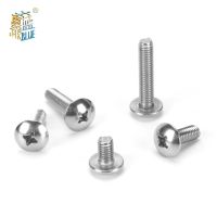 100pcs Or 50pcs M3 M4 M5 M6 304 Stainless Steel Mushroom Head Screws Large Flat Head Machine Screws Large Flat Head Screw