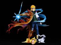 Naruto GEM Resonance EVIL Namikaze Minato Kawa Illuminating Double-Headed Carving Anime Figure 【AUG】