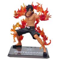 Action FiguresZZOOI One Piece Portgas D Ace Battle Fire Action Figures Toys Japan Anime Collectible Figurines PVC Model Toy for Anime Lover Figurine Action Figures