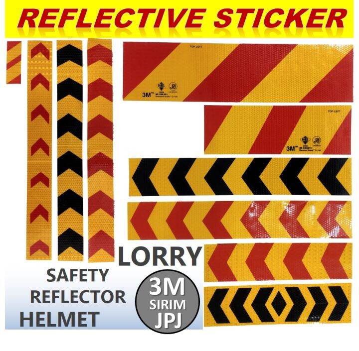 3M Lorry Reflector Safety Reflector for Helmet Decorative Sticker