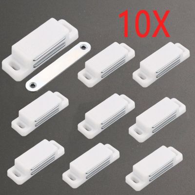 【hot】﹉✁✙  Myhomera 10 Sets Door Magnetic Closer Cabinet Catch Latch Bar Silence Non-flapping Cupboard Wardrobe