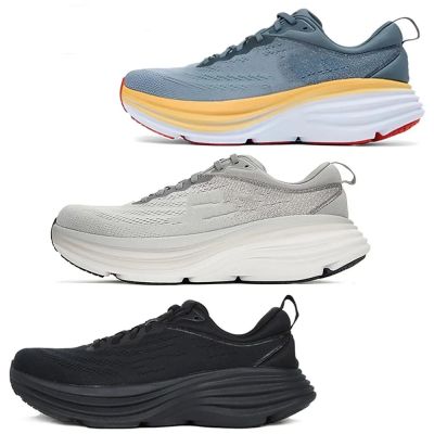 Original Bondi 8 Running Shoes For Men Women Trainer Sneakers Cushioning Marathon Utdoor Sport Road Shoes PK HOKA Clifton 8