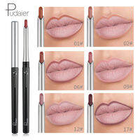 Pudaier 17สีกันน้ำลิปไลเนอร์เปลือยเม็ดสีริมฝีปาก Makup L Ipliner ดินสอติดทนนานง่ายต่อการสวมใส่ผู้หญิงเคลือบลิปสติกปากกา