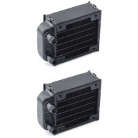 2X PC Water Cooling Aluminum Radiator Multi-Channels 60mm for Computer LED Beauty Apparatus