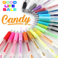 Candy ปากกาเจลสี 0.5 mm. สีตามด้าม Clip Color Gel Pen ปากกาสี ปากกาเจล ปากกา Grasp GGP19153 Juice Zebra Sarasa Dolly สไต