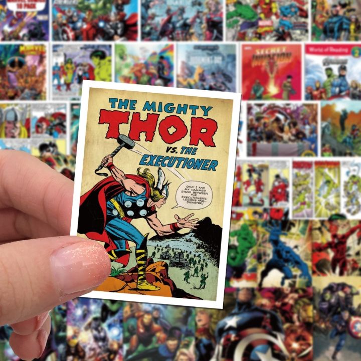 marvel-comics-stickers-avengers-superheroes-hulk-ironman-spiderman-captain-america-decals-for-fridge-laptop-kids-toys