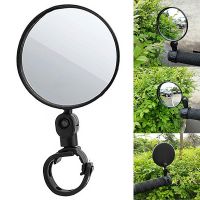 Bicycle Rearview Mirror Wide Angle Convex Mirror Bicycle Reflector Mountain Bike Rearview Mirror Silicone Handle Rearview Mirror