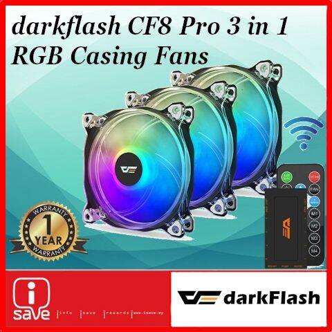 Aigo Darkflash Cf8 Pro Rgb 3 In 1 Casing Fans 