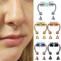 Stainless Steel Magnet Nose Ring Fake Piercing Horseshoe Rings Nose Clip Non-pierced Nose Hoop Fashion Women Men Body Jewelry Body jewellery