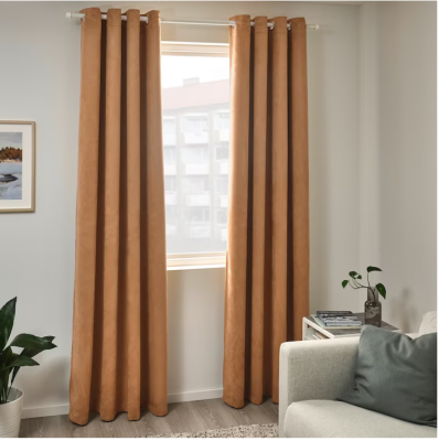 Block-out curtains, 1 pair, size 145x250 cm.