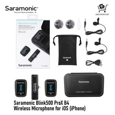ไมค์ไวเลส Saramonic Blink 500 Pro X Wireless Microphone B4 สำหรับไอโฟน ส่ง 2 รับ 1 (ประกันศูนย์ )