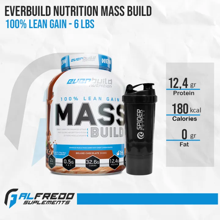 Everbuild Nutrition Mass Build Gainer 6 Lbs 100 Lean Gain Lazada