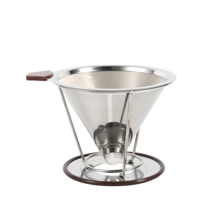double-layer-drip-coffee-filter-18-8-stainless-steel-reusable-cone-funnel-strainer-coffe-filter-holder-coffee-tools
