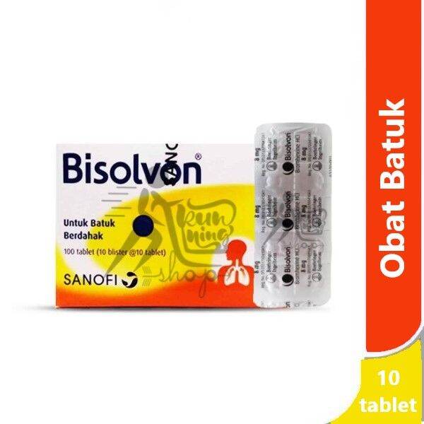 Bisolvon /10 Tablet - Obat Batuk Berdahak Dan Pengencer Dahak | Lazada ...