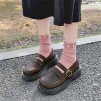 Fashion New Mary Jane Shoes Girls School Jk Uniform Lolita Accessories Vintage High Heel College Student Shoes Boots 35-39 Size