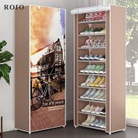 Nonwoven Fabric Shoe Cabinet Dustproof Shoe Storage Shelf Removable Shoe Rack Hallway Shoe Organizer Stand Holder Space Saver