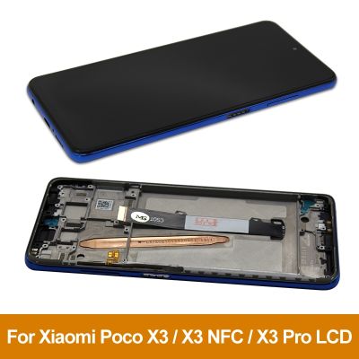 Original POCO X3 Display With Frame Digitizer NFC M2007J20CG Parts