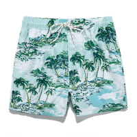 Summer Coconut Tree Print Workout Shorts Pattern Beach Shorts Men Beach Wear Drawstring Sports Shorts Men Board Shorts Mens