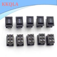 QKKQLA 5pcs Switch boat Rocker On/Off Switch  6 Feet 3 mode AC 125V 10A AC 250V 6A Power Push Button 21*15mm