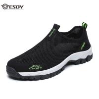 Summer Casual Shoes for Men 2019 Fashion Breathable Slip-On Mesh Shoes Men Sports Flat Shoes Sneakers Plus Size 39-49