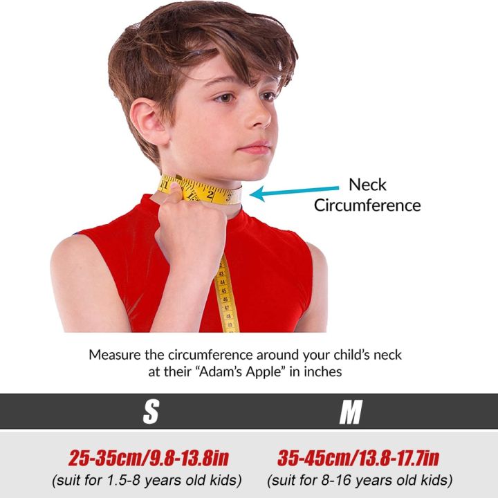 tike-medical-baby-child-kids-neck-brace-foam-lightweight-soft-cervical-collar-support-neck-traction-device-neck-and-head-braces