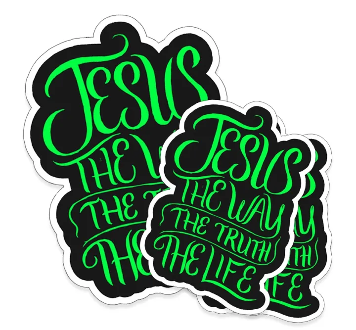 Bible Verse (3pcs) Bible Verse Waterproof Vinyl Sticker for Motorcycle