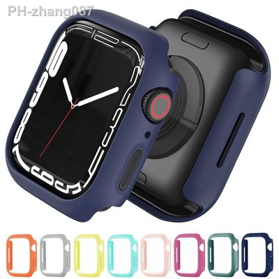 Case for Apple Watch Series 7 6 5 4 3 2 SE PC Bumper Anti-scratc Cover Case Protector For IWatch 45MM 44MM 40MM 42MM 41MM 38MM