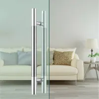 【CW】 Glass Door Large Handles Pull Push Doors Hardware 30-100cm Knob Office Fittings