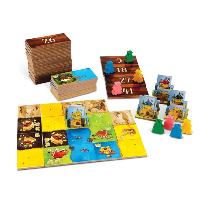 kingdomino-ได้รับรางวัลครอบครัวกระดานกลยุทธ์เกม