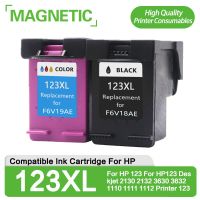 Magnetic Compatible Ink cartridge For HP 123 For HP123 Deskjet 2130 2132 3630 3632 1110 1111 1112 Printer 123 Ink Cartridges