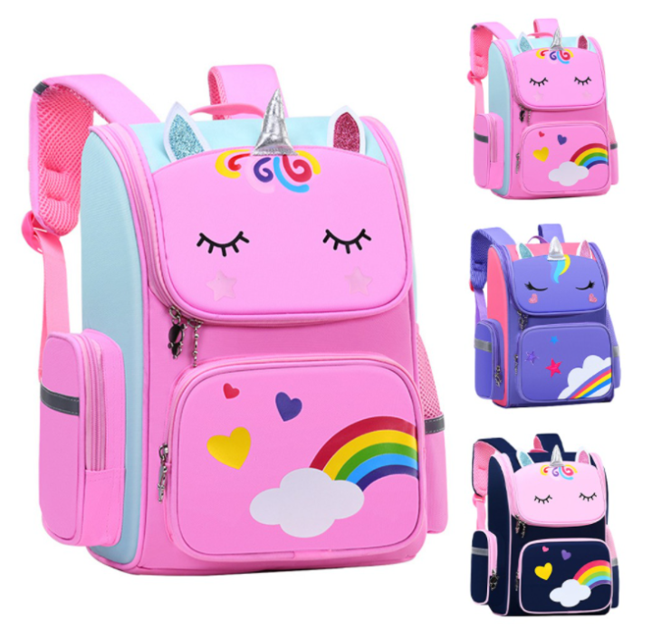 Unicorn School Bag Cute Cartoon School Beg Sekolah Rendah Perempuan Beg ...