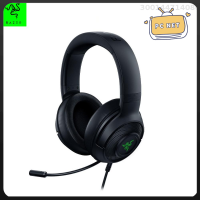 Razer Kraken V3 X ชุดหูฟังเล่นเกมมีสายชุดหูฟังเสียงรอบทิศทาง7.1พร้อม TRIFORCE 40Mm ชุดตัวขับไมโครโฟนหัวกลม HYPERCLEAR