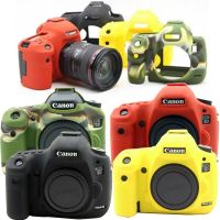 ": 》} กระเป๋าใส่กล้องวิดีโอเคสป้องกันซิลิโคนนิ่มสำหรับ Canon 6D 6D2 6DII 650D 700D 7D2 5D3 5DIII 5D 77D IV