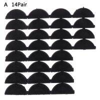 14 Pairs Black Rubber Heel Savers Toe Plates Taps DIY Shoe Repair Pads Non-Slip Cushion Pads Gifts