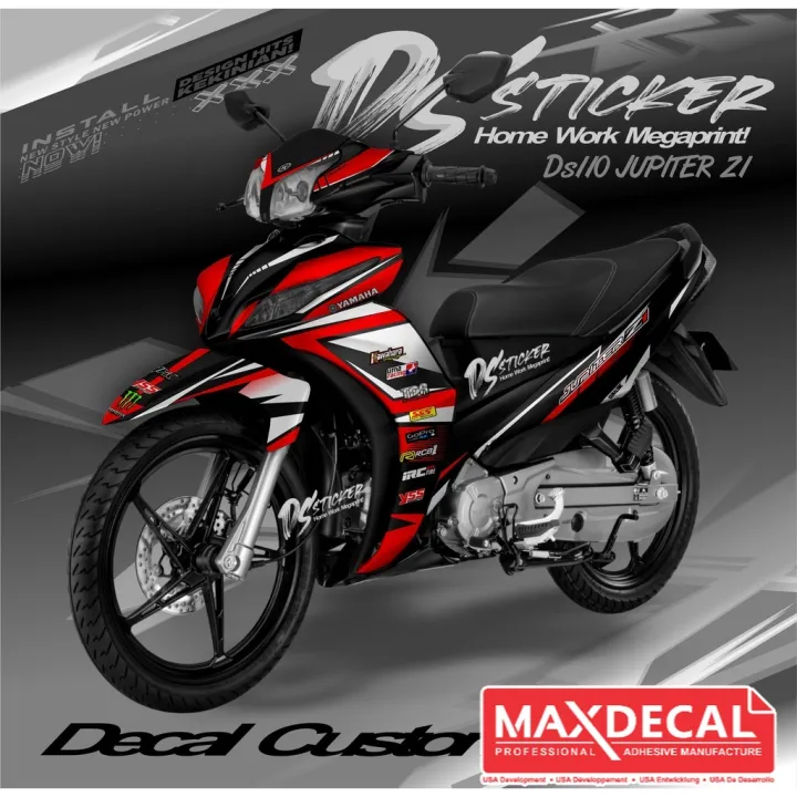 DS110 Decal Sticker Jupiter Z1 Fullbody Pilihan warna Grafik Lazada